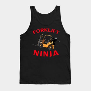 Forklift Ninja NFGR Forklift Operator Shirt Tank Top